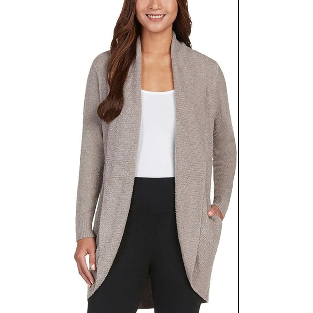Max & Mia Cozy Knit Cardigan Sweater S Beige
